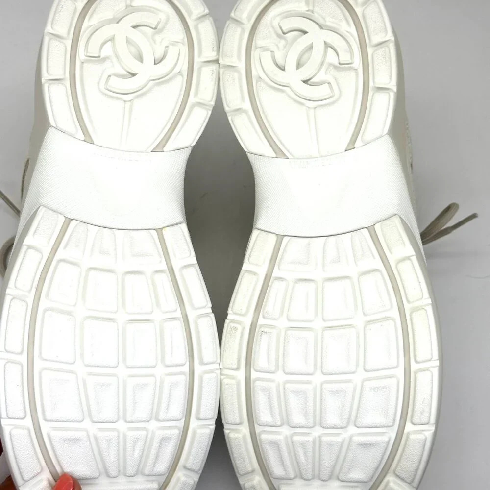 CHANEL 23S 2023 Suede Fabric Mesh CC Sport Sneakers Kicks Shoes Trainers - Picture 14 of 15